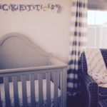 Nursery Crib with Name Plaque